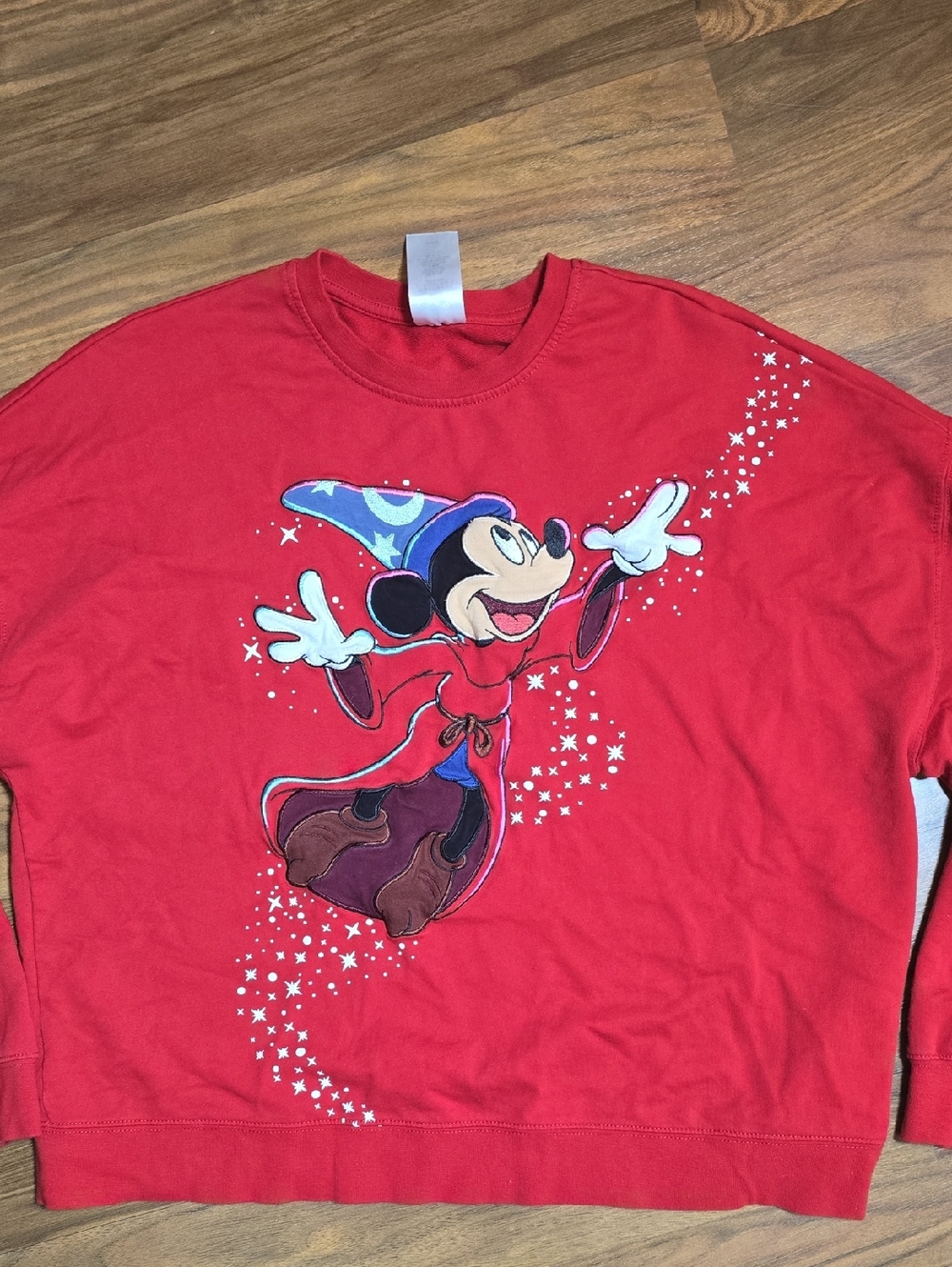Disney Parks WDW Sorcerer Mickey Red Spirit Jersey Crew Neck 2025